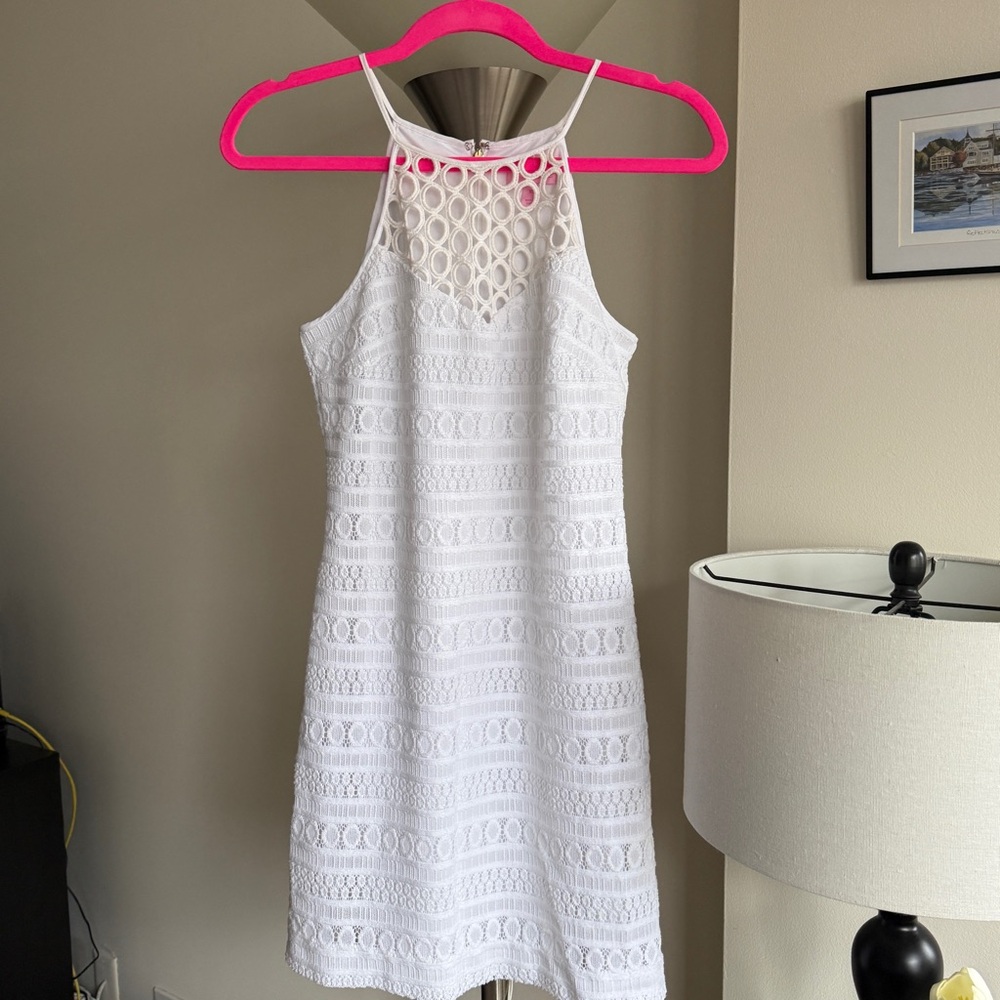 Lilly Pulitzer White Lace Sheath Dress size XS!